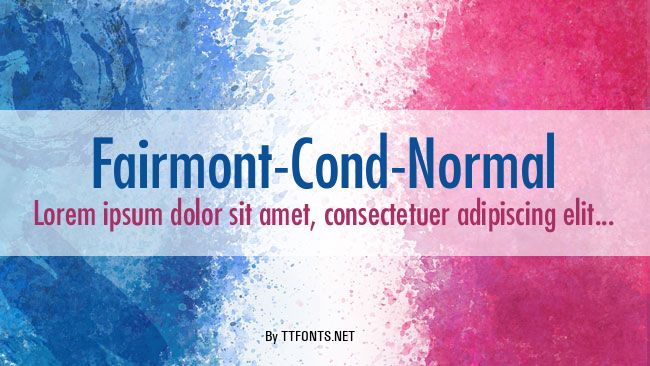Fairmont-Cond-Normal example