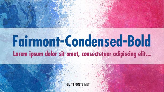 Fairmont-Condensed-Bold example
