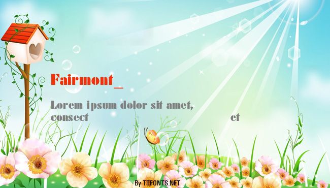 Fairmont_Poster-Light example