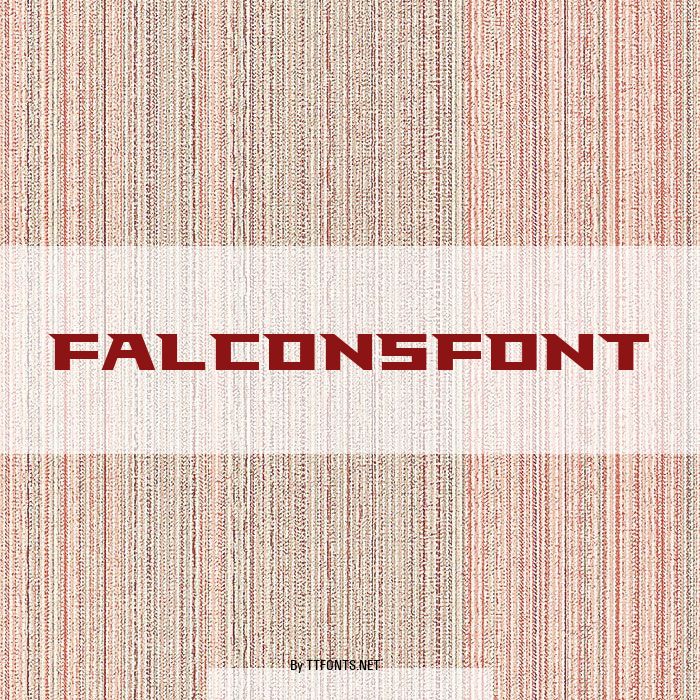 FalconsFont example