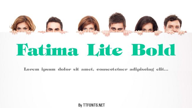 Fatima Lite Bold example
