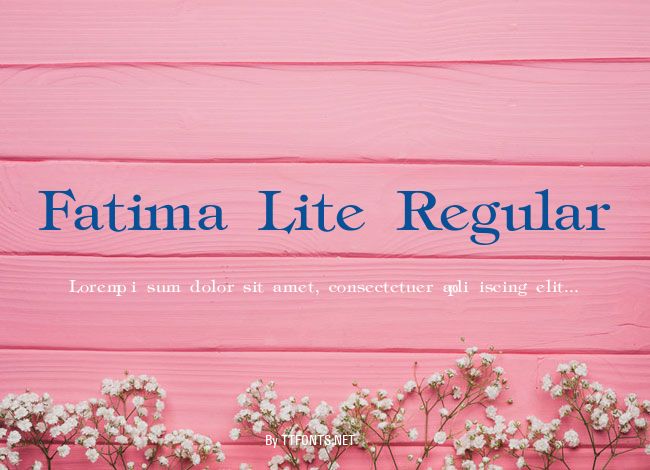Fatima Lite Regular example