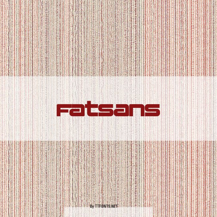 Fatsans example