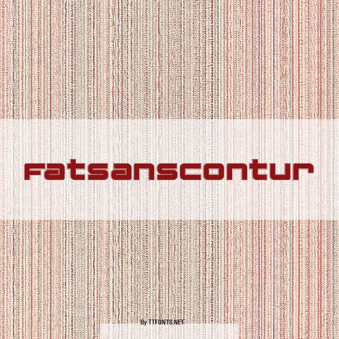FatsansContur example