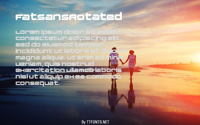 FatsansRotated example