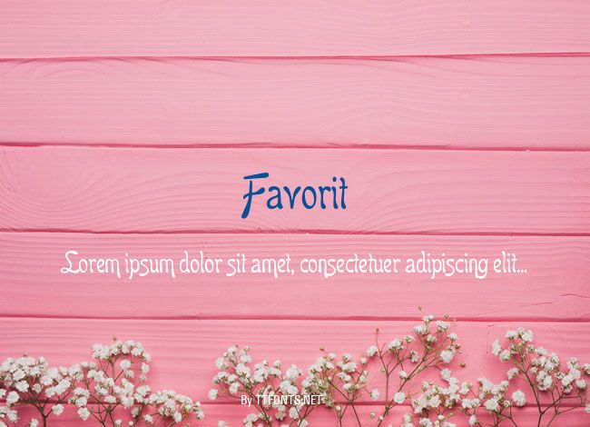 Favorit example