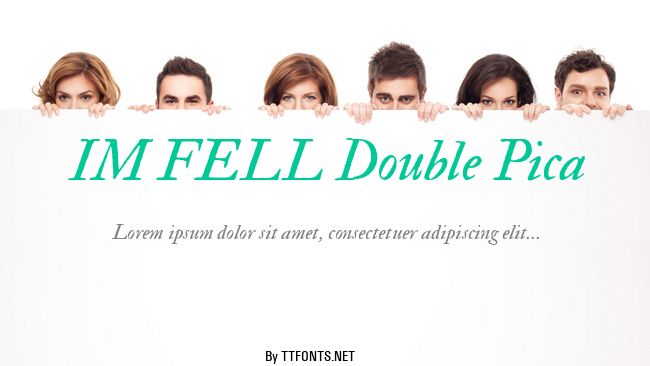 IM FELL Double Pica example