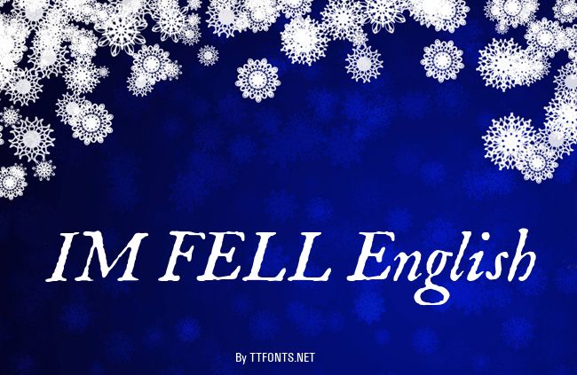 IM FELL English example