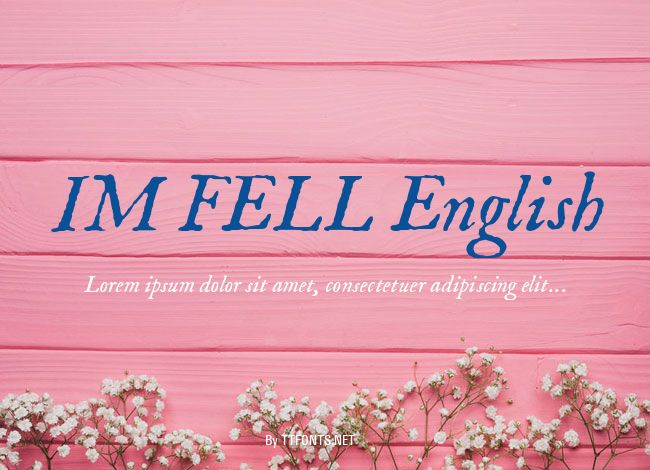 IM FELL English example