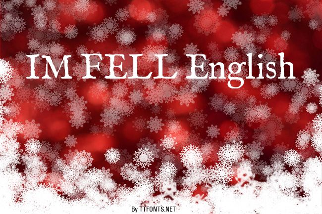IM FELL English example