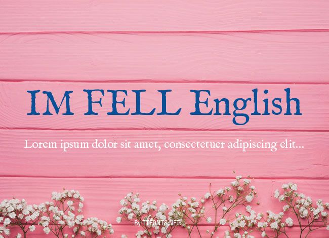 IM FELL English example