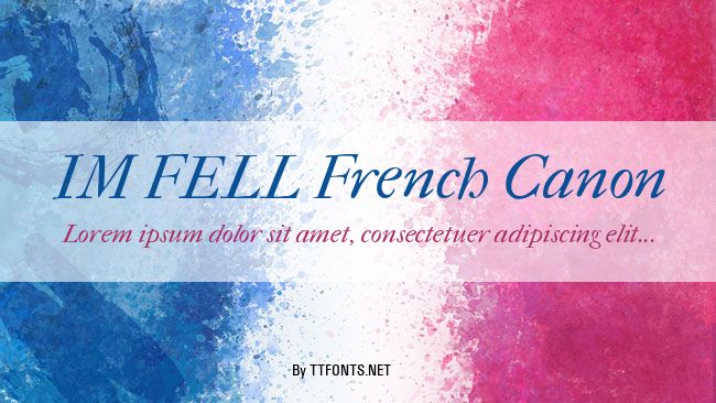 IM FELL French Canon example