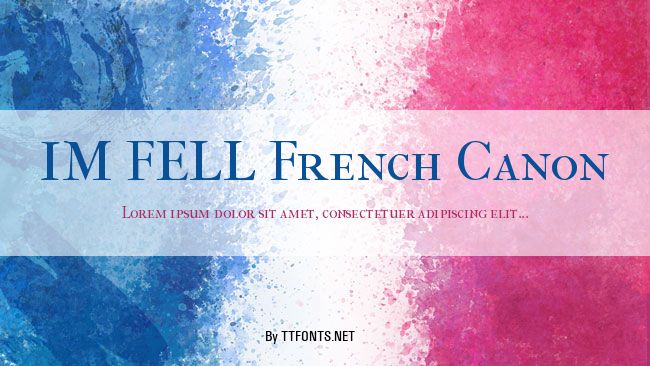 IM FELL French Canon example