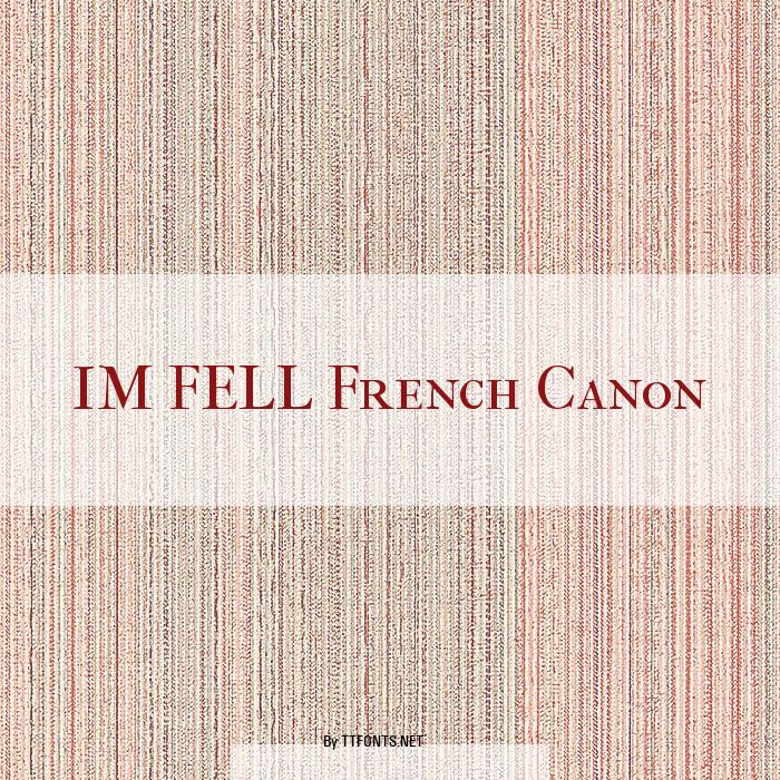 IM FELL French Canon example