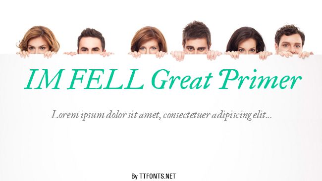 IM FELL Great Primer example