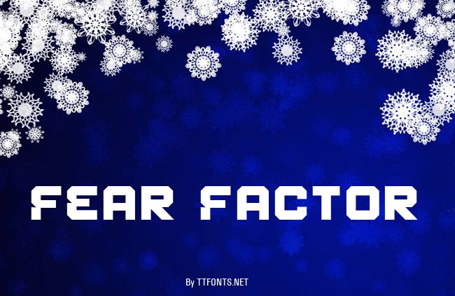 Fear Factor example