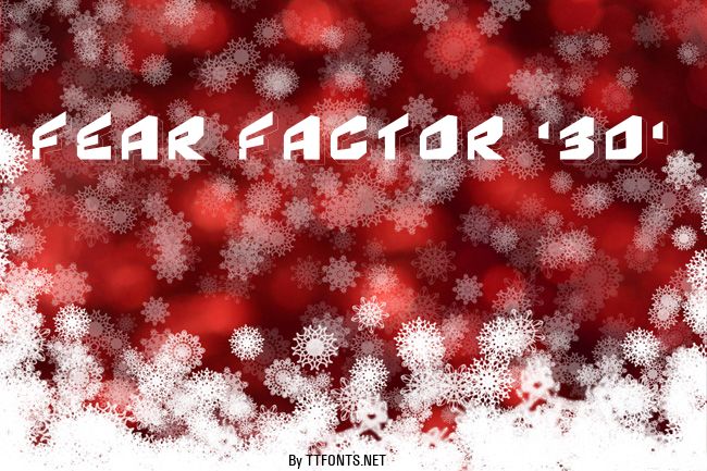 Fear Factor '3D' example