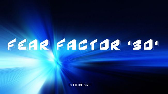 Fear Factor '3D' example
