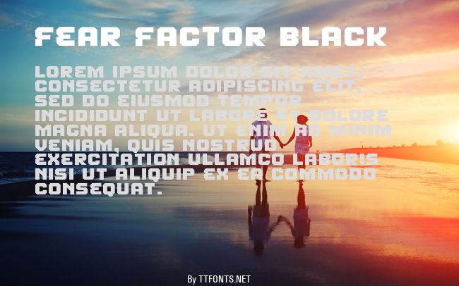 Fear Factor Black example