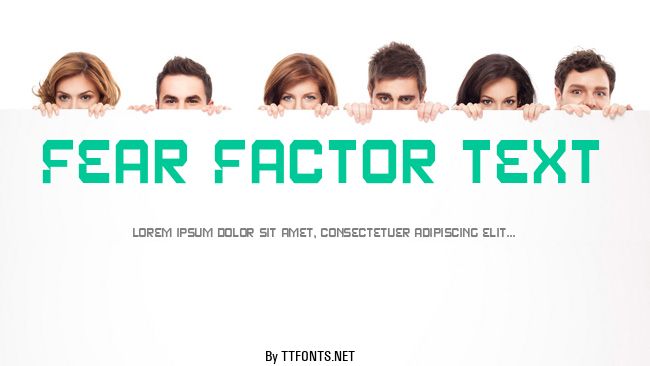 Fear Factor Text example