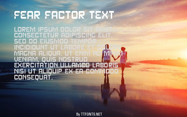 Fear Factor Text example