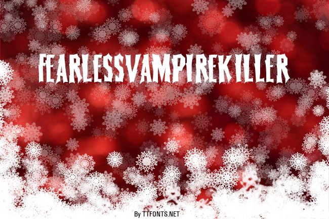 FearlessVampireKiller example