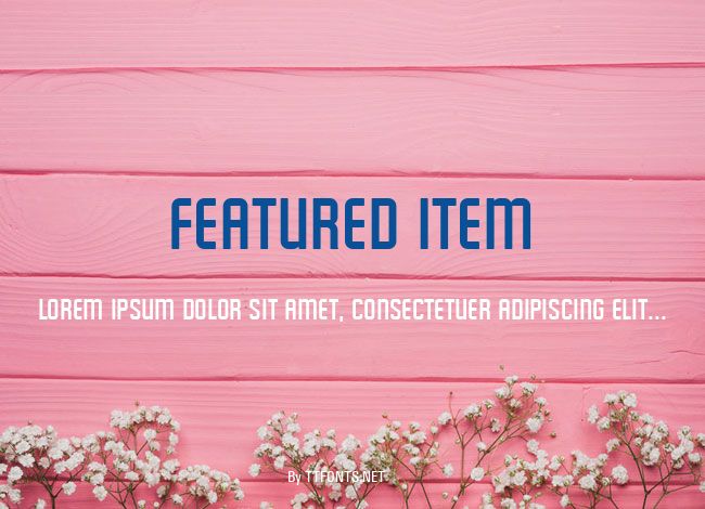Featured Item example