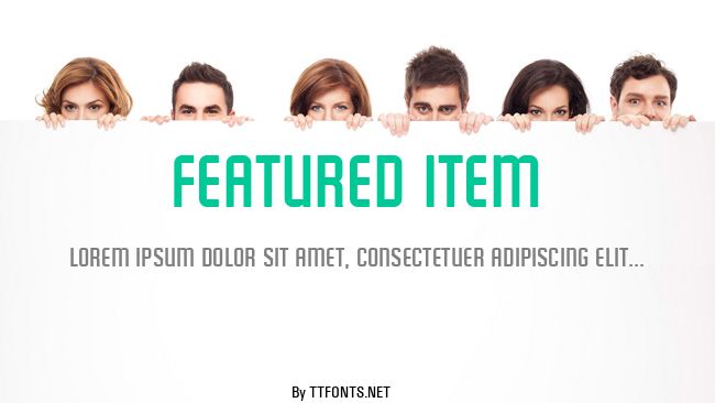 Featured Item example