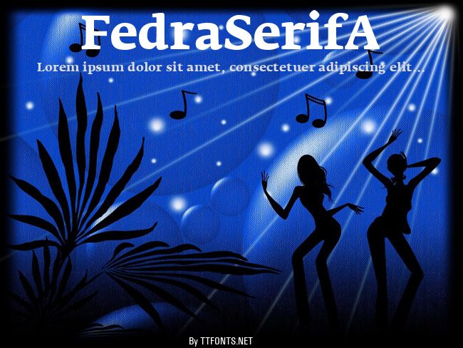 FedraSerifA example