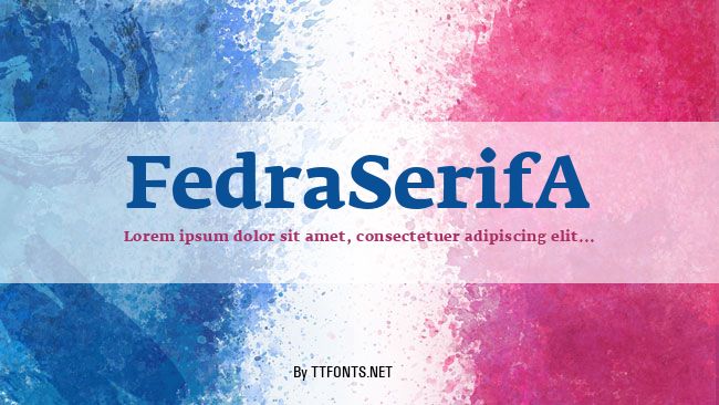 FedraSerifA example