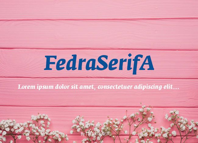 FedraSerifA example