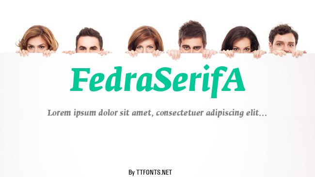 FedraSerifA example
