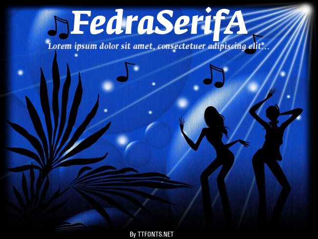 FedraSerifA example