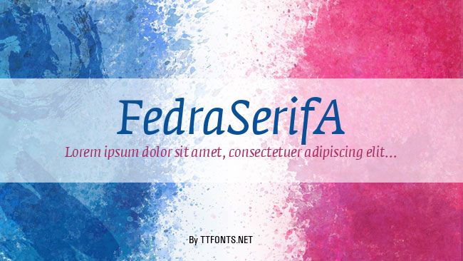 FedraSerifA example