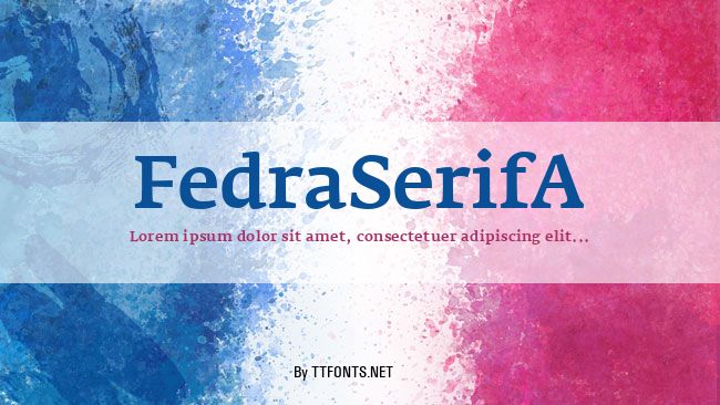 FedraSerifA example