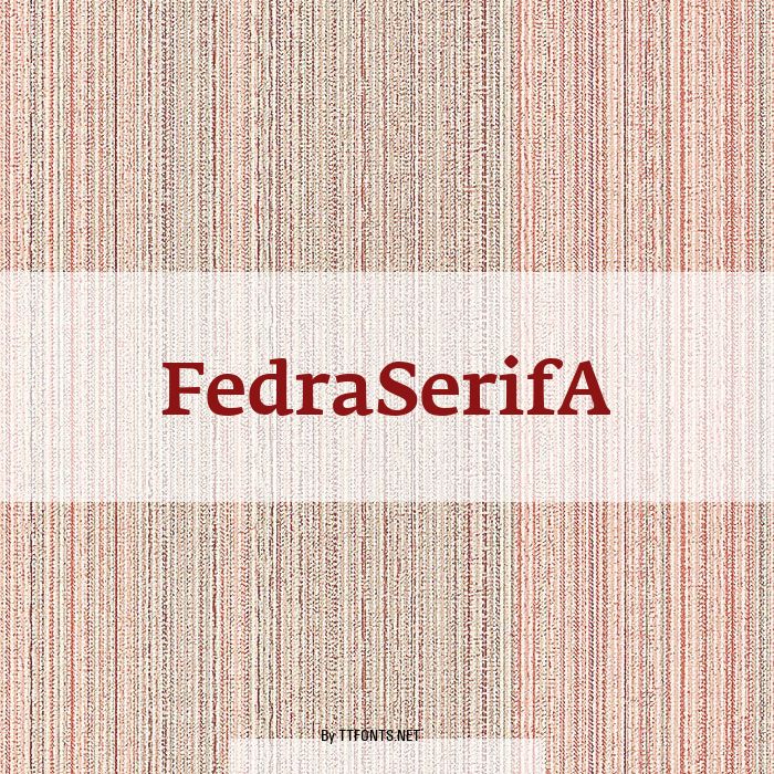 FedraSerifA example