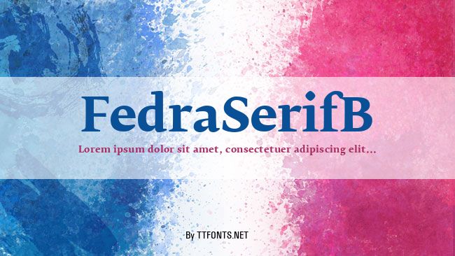 FedraSerifB example