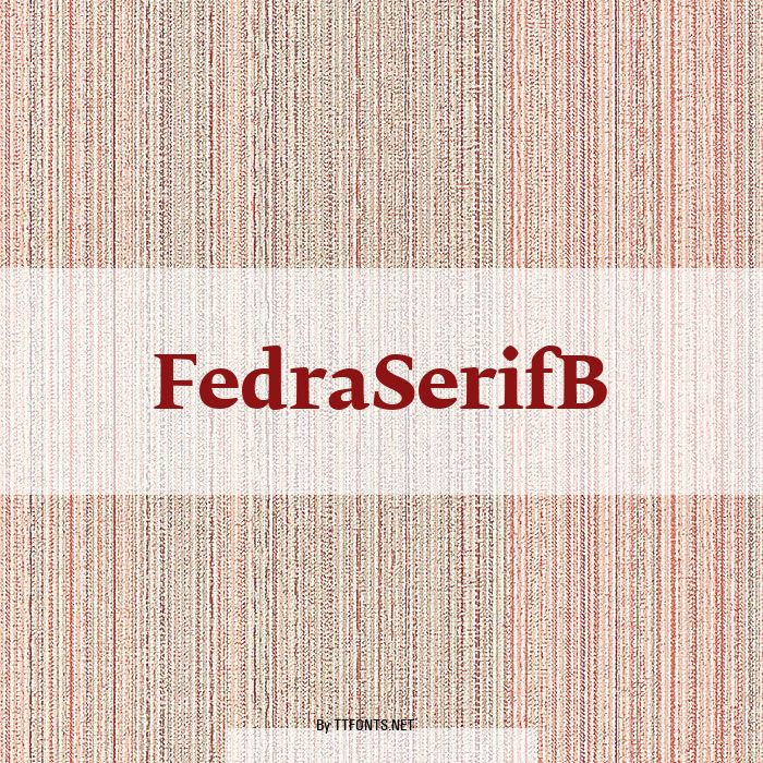 FedraSerifB example