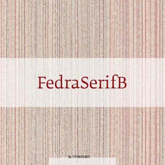 FedraSerifB example
