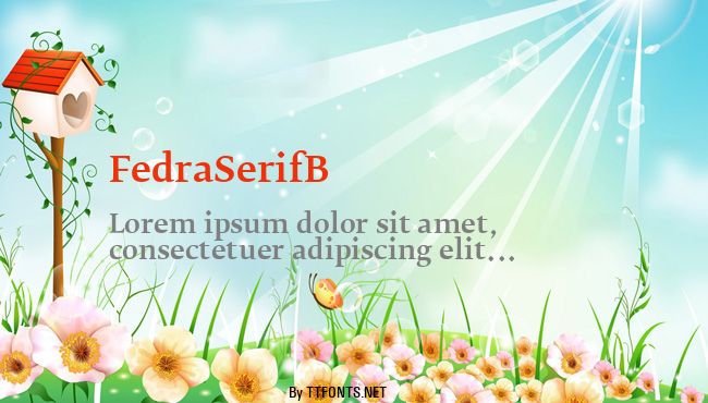 FedraSerifB example