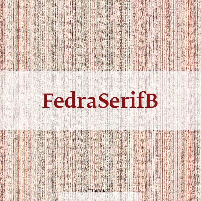 FedraSerifB example