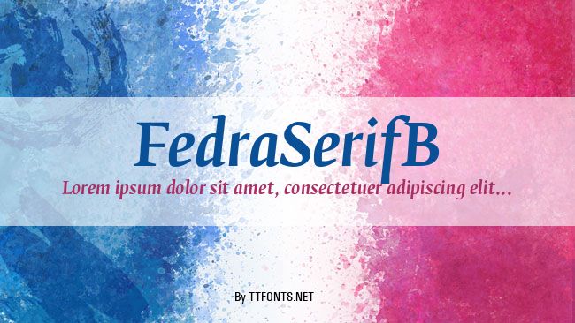 FedraSerifB example
