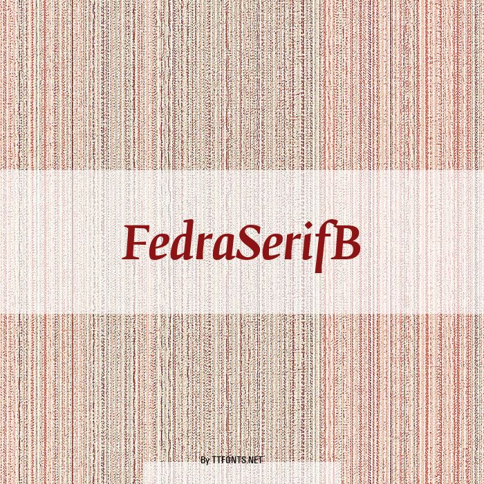 FedraSerifB example