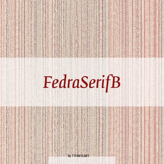 FedraSerifB example