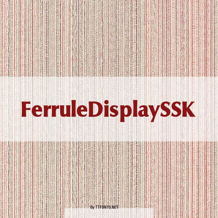 FerruleDisplaySSK example