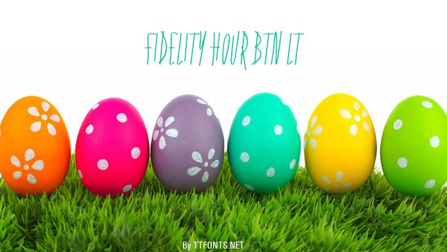 Fidelity Hour BTN Lt example
