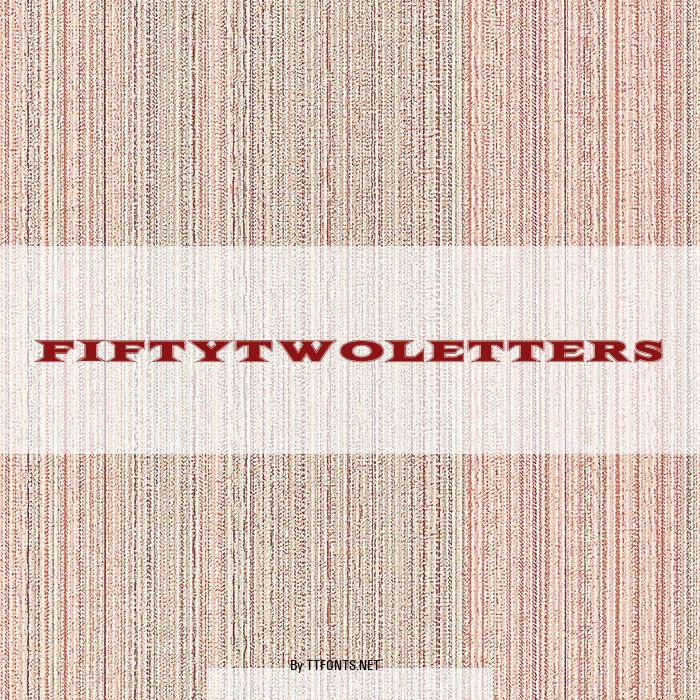 FiftyTwoLetters example