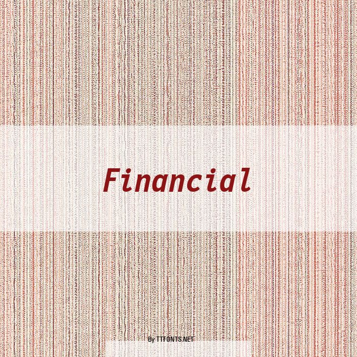 Financial example