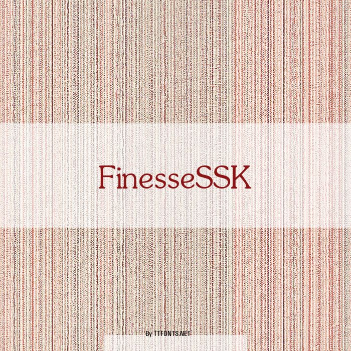 FinesseSSK example