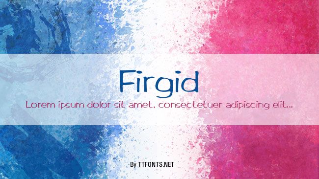 Firgid example